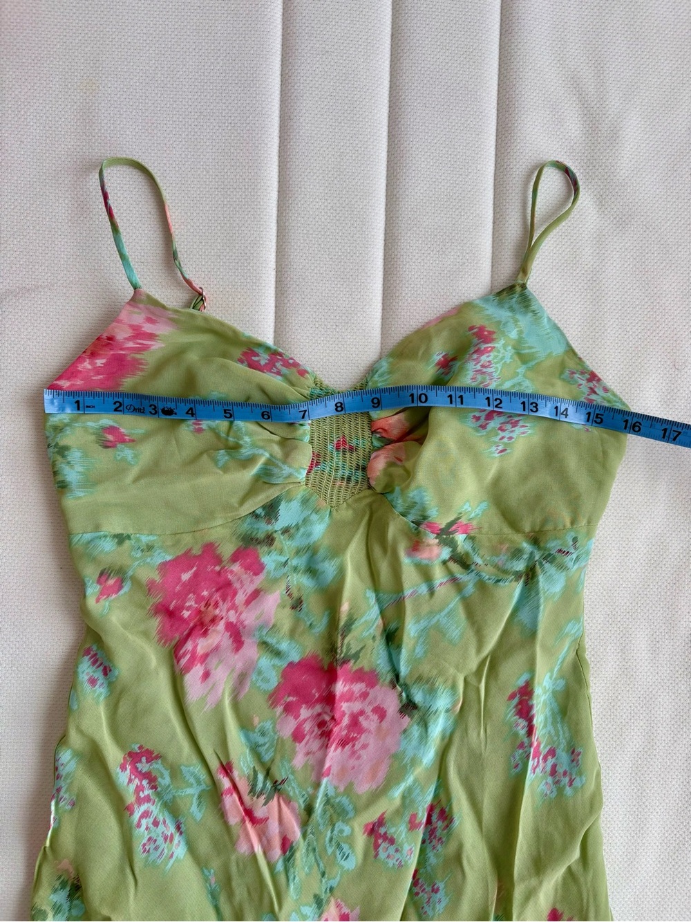 Vintage Betsy Johnson Bias Cut Hankerchief Midi Dress - Picture 9 of 10